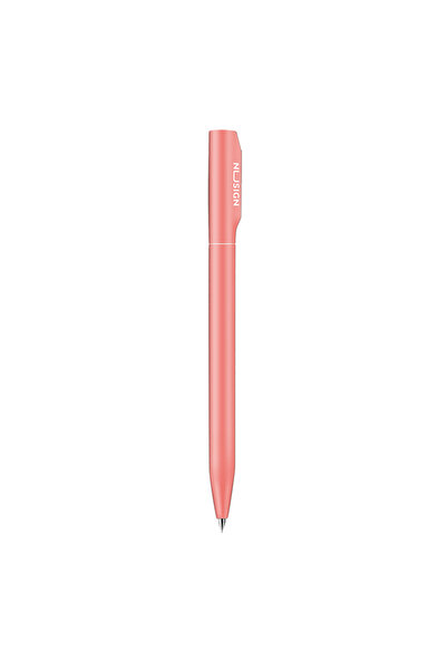 Deli Gel pen with mechanism 0.5mm blue NUSIGN pink body