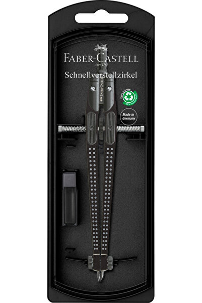 Faber Castell Compas negru Faber-Castell cu prindere rapidă