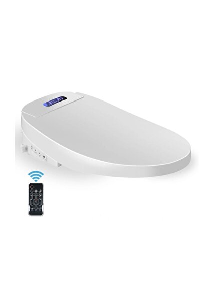 Portass Scaun de toaletă inteligent cu bideu, dimensiune scurtă 45-49 cm, toa...