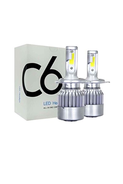 SEVGENT Motorsiklet Led Xenon (Zenon)Fanlı H4 Beyaz (2 Li)