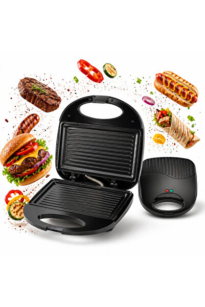 Kamille Gratar electric tip sandwich-maker, cu placi antiaderente - KM6715