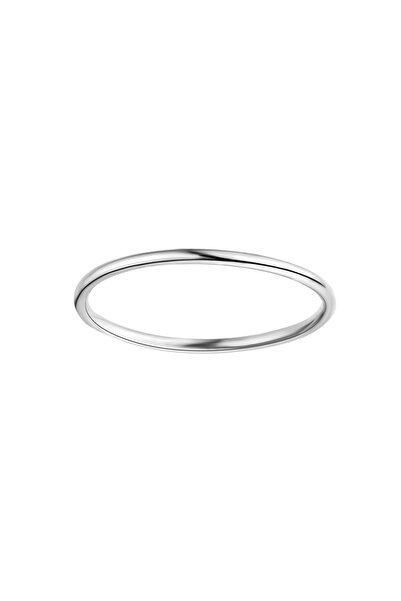 Lisa&Co. Inel Argint Simple Ring 54 mm / Argint placat cu rodiu