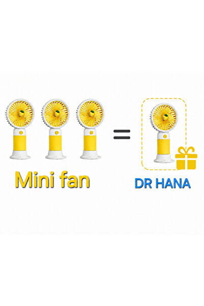 Dr Hana Mini Fan Masaüstü Taşınabilir Telefon Stantlı Vantilatör 2si 1 Arada ...