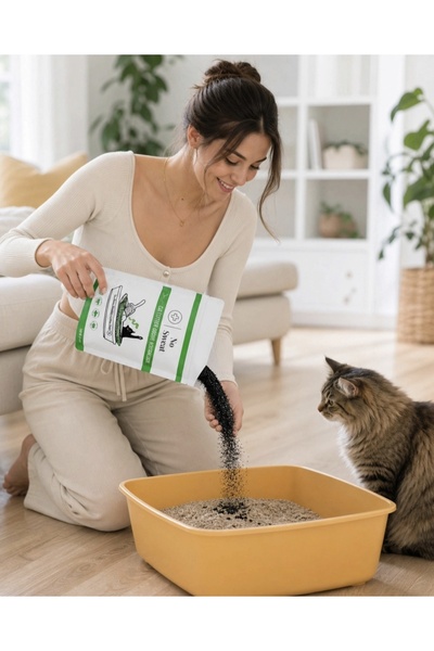 No Sweat Aktif Karbon Kedi Kumu Koku Giderici-Hindistan Cevizi Bazlı-Kimyasal İçermez-Kokusuz- 500GR