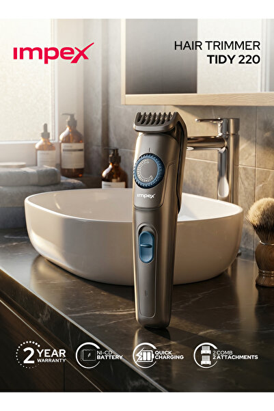 IMPEX TIDY220 Hair Trimmer 3W DC5V Ni-Cd 600mAh Quick Charge 6500RPM USB Char...