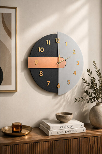 Bozcali 3 Wall Clock, Rustic Wall Clock,vintage Clock,wooden Wall Clock, Decorative Clock, Wall Clock