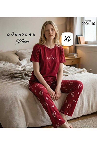 RAHAF TİCARET Rabbit print pajama set