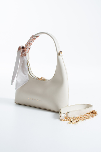 DEV 3 ADAM Geantă de umăr și crossbody pentru femei, model baghetă, cu eșarfă...