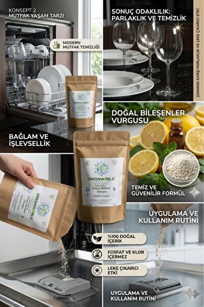 Greenworldlaboratory Bitkisel Bulaşık Deterjanı - SLS, SLES ve Paraben Free