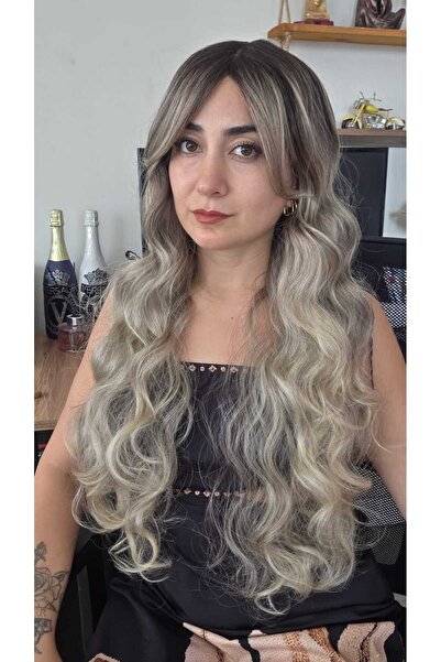 Perukçu Alev GERÇEK SAÇ DOKUSUNDA SENTETİK TÜL PERUK / MISTY12