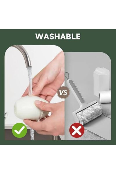 Arabest Reusable Lint Roller for Pet Hair, Washable Sticky Roller for Clothes...
