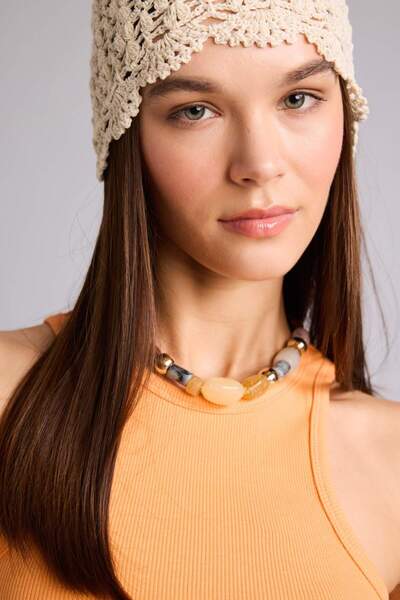 DeFacto Women's Stone Necklace H5440Axns