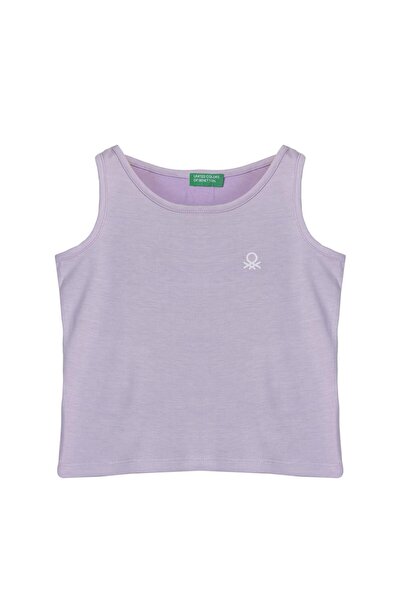 Benetton United Colors of Benetton djevojačka lila majica bez rukava BNT-G21279