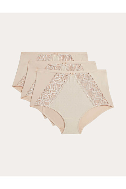 Marks & Spencer 3'lü Amelia Dantelli Full Brief Külot