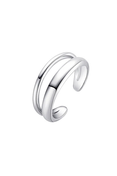 Lisa&Co. Inel Argint Present 51 mm / Argint placat cu rodiu