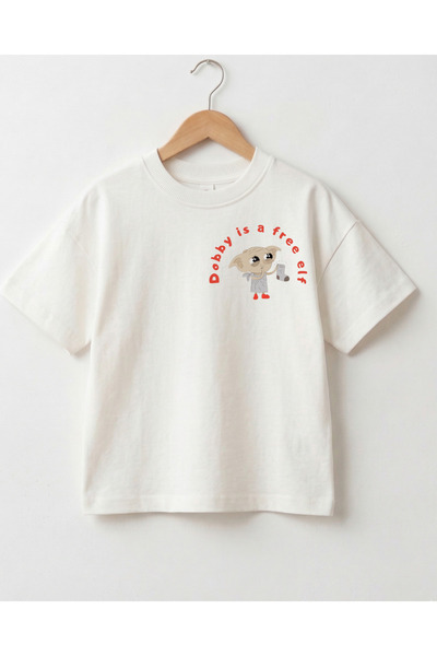 babytex Harry Potter Dobby Baskılı Oversize Bebek Çocuk Tişörtü Unisex Pamukl...