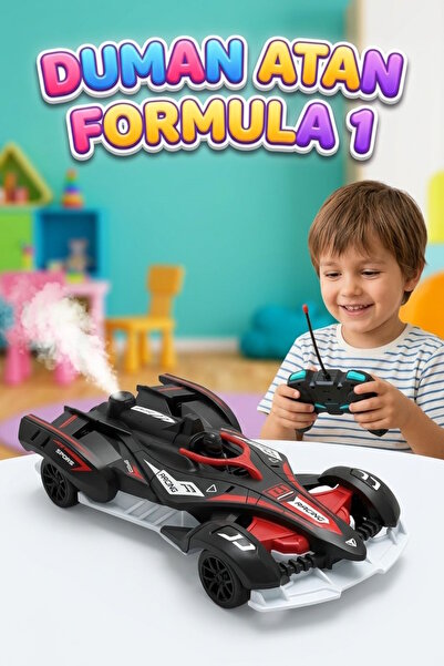 Tıfıl Toys Şarjlı Uzaktan Kumandalı 1:12 Duman Atan Formula 1 Arabası Full Fo...