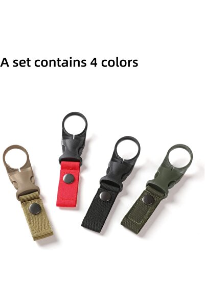 Arabest 4-Piece Outdoor Water Bottle Carrier, Nylon Strap Buckle for Backpack...