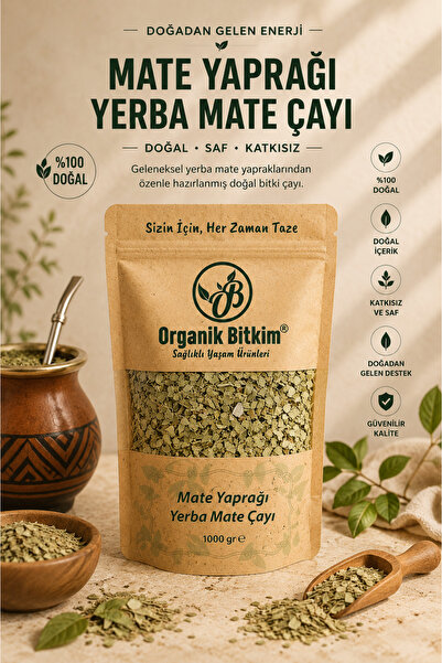 OB Organik Bitkim Mate Yaprağı / Yerba Mate Çayı 1000 gr