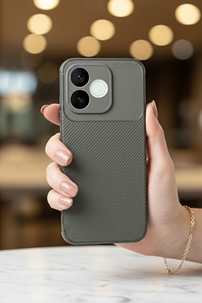 TechTrove Huawei Honor 600 Lite İçin Uyumlu Kamera Korumalı Darbe Emici Karbo...