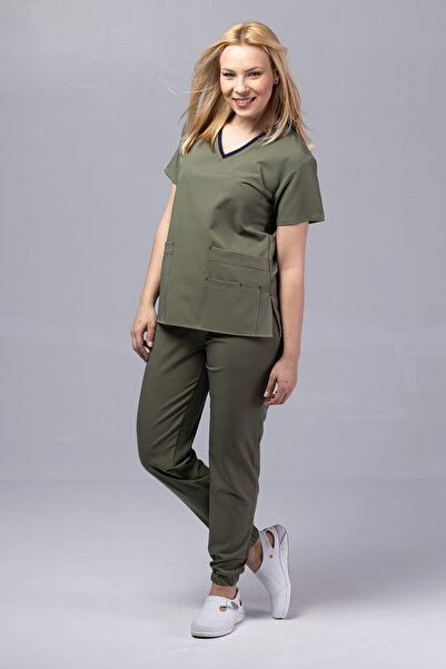 OEM Costum medical pentru femei NEW PREMIUM EVA, kaki
