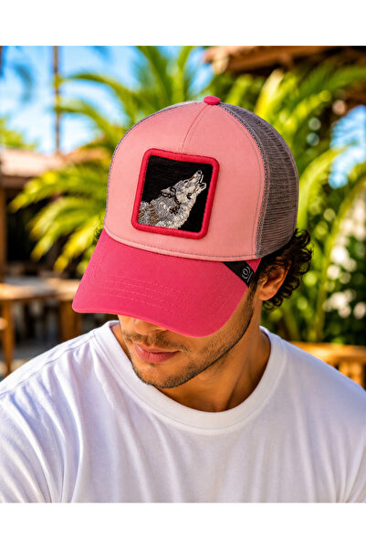 Wearflawless Șapcă unisex cu plasă cu figuri de animale, șapcă trucker, șapcă...