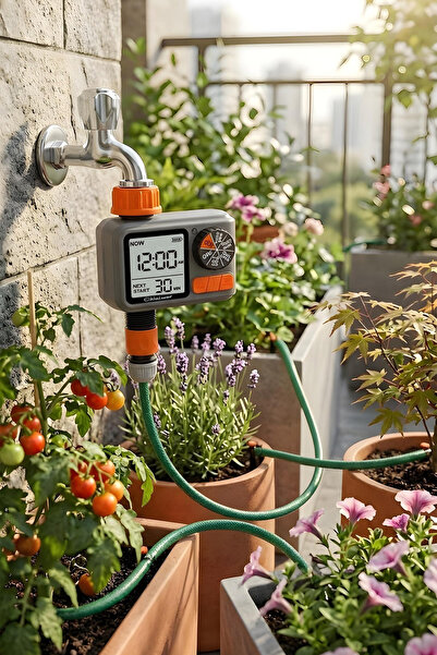 Kiwi Garden KGWT 551 Dijital Sulama Zamanlayıcı LCD Ekran Otomatik Programlama