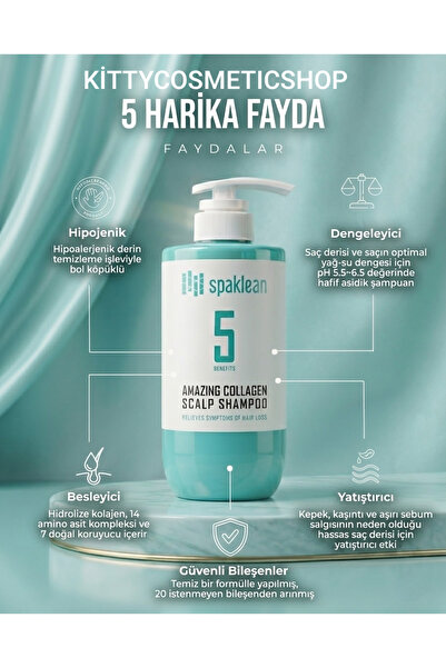 SPAKLEAN شامبو مذهل لفروة الرأس (شامبو مثالي لفروة الرأس)
