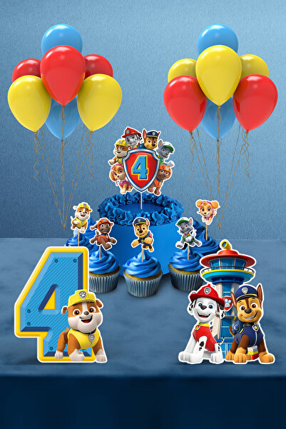 Hey Parti Set pentru petrecerea de aniversare Paw Patrol - Cu baloane (3 ani ...