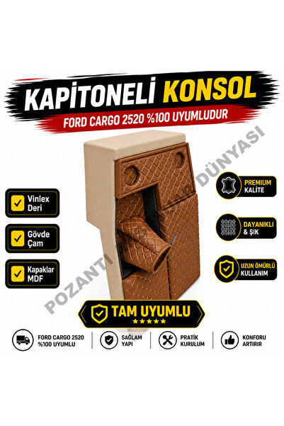 pozantiaksesuardunyasi Ford Cargo Upholstery Interior Center Console Bin Comp...