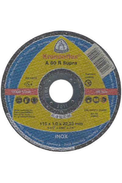 KLİNGSPOR Disc abraziv A60R Supra - Diametru disc 115 mm Grosime disc 1 mm