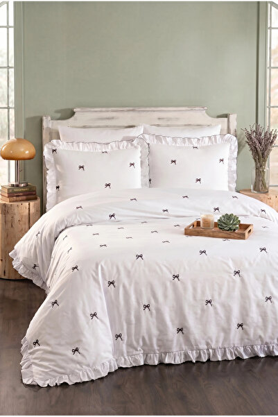 Serebien Home Collection طقم غطاء لحاف مزدوج فاخر من أوريليا مكون من 6 قطع، م...