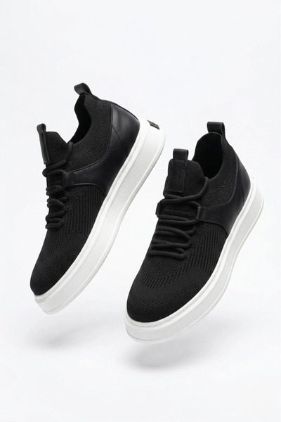 Zerenyus Fusion High Quality Knitwear Slip-On Comfortable Men's Sneakers Blac...