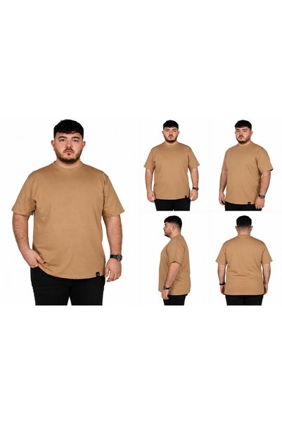ekis collection تي شيرت بياقة دائرية مقاس كبير