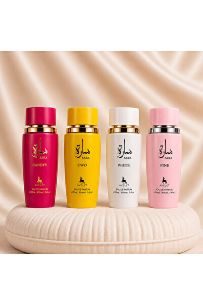 SARA Set 4 Parfumuri Arabesti 100 ml Dama – White, Pink, Candy, Two