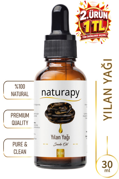 NATURAPY Yılan Yağı (Snake Oil) Maserasyon | Ekstraksiyon Yağı 30 ml Damlalık...