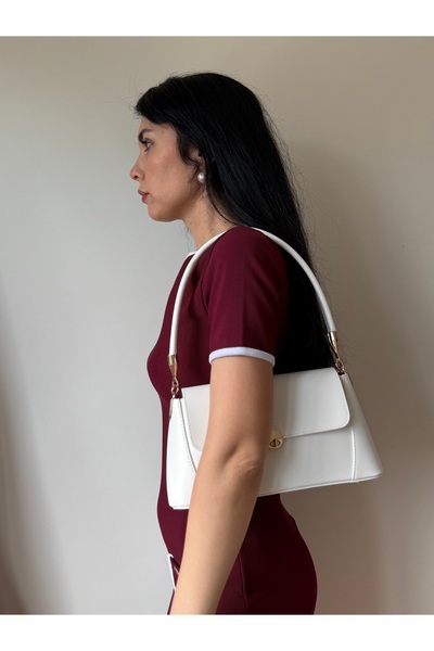 lalettobags Women's Lale Model White Hand & Shoulder Bag