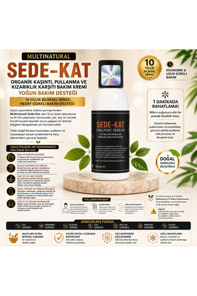 multinatural Sede-Kat Cream, for Flaking, Sensitive Skin, Anti-Eczema Cream 100ml