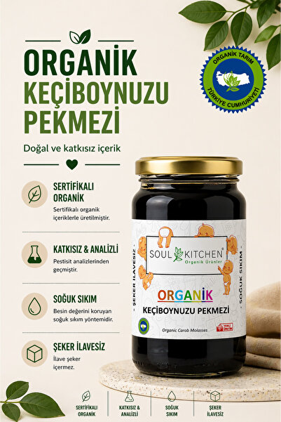 Soul Kitchen Organik Ürünler Organik Sertifikalı Keçiboynuzu Pekmezi Soğuk Sı...