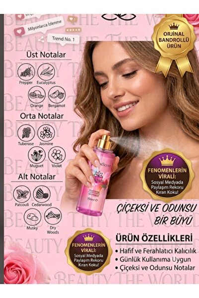 lumena Scent Calista Pour Femme – Zengin Notalı Kalıcı Kadın Vücut Spreyi