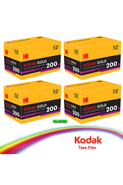 Kodak 35mm Fotoğraf Filmi Gold 200 Asa 36 Poz Renkli Film/4ADET