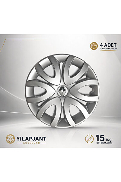 HLP Gold Renault Clio 4 15 Inc Uyumlu Kırılmaz Jant Kapağı 4 ' Lü Set