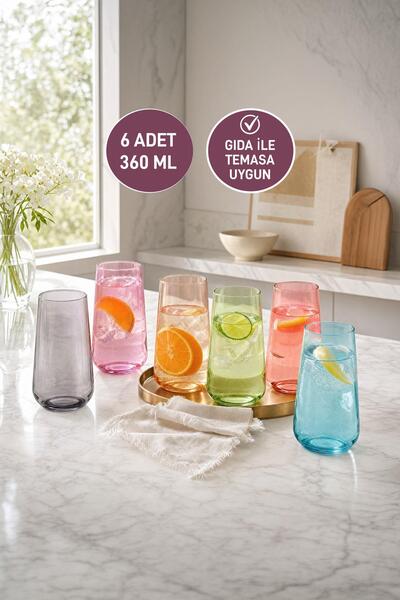 SELKA HOME Aura 6'lı Meşrubat Bardak Seti