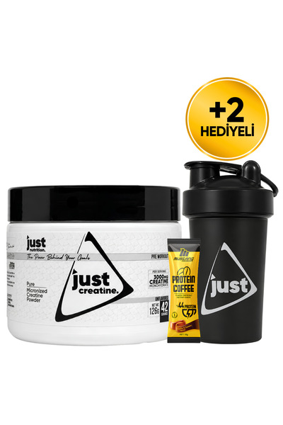 Just Nutrition Creatine Monohydrate Kreatin 126 Gr 42 Servis + Shaker + Prote...