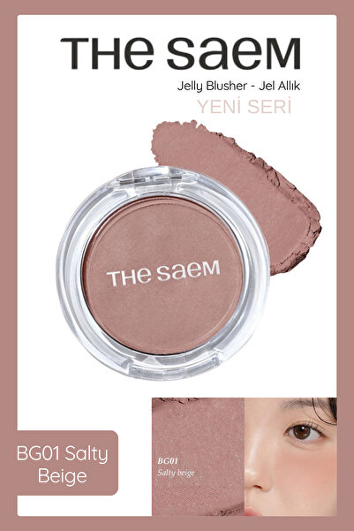 THE SAEM Jelly Blusher (Yeni Seri) - Jel Allık - BG01 Salty Beige