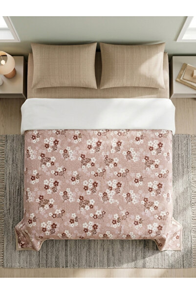 ŞENER HOME Spring Bouquet Patterned Sheet with Elastic Double Pique Set