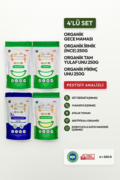 Soul Kitchen Organik Ürünler Organik Sertifikalı Bebek Gece Maması İrmik Piri...