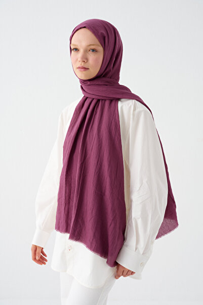 cs camellia scarf Șal din bambus Gülpembe - Prune