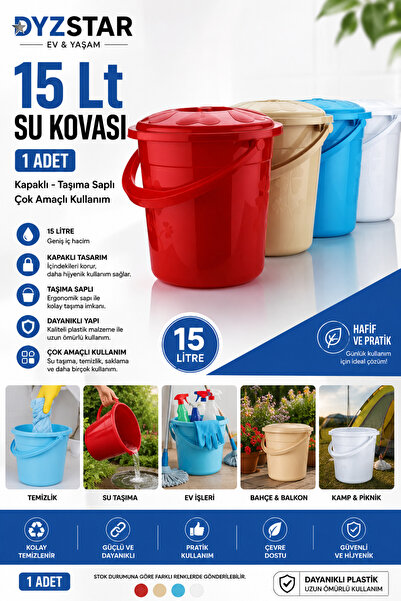 DYZSTAR 15 Lt Su Kovası 1 Adet DYZSTAR-ASD100