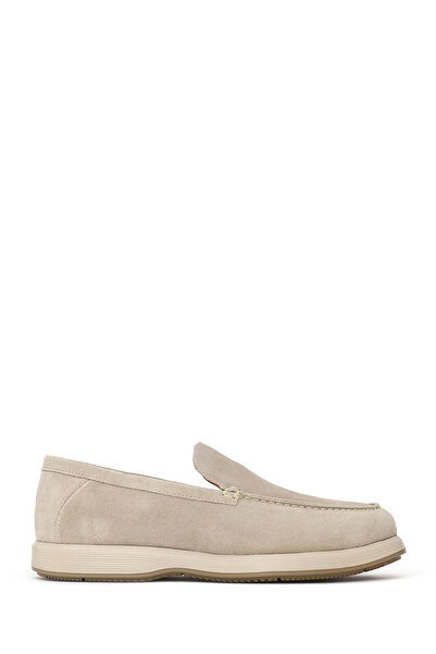 Derimod Loafer din piele de căprioară bej pentru bărbați 26SFD765910